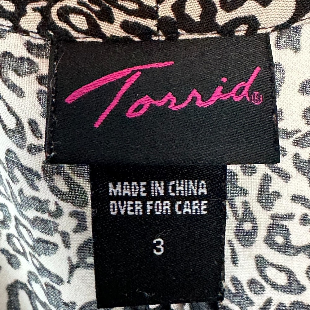 Torrid Leopard Print Drapey Open Front Cardigan T… - image 4